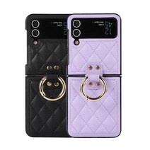 갤럭시Z플립4 3 로빈 골드링 퀼팅 쿠션 범퍼케이스 ZFIip4 ZFIip3