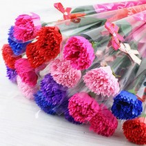 카네이션 비누꽃 어버이날 스승의날 꽃다발, 핑크