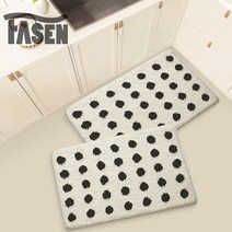FASEN 주방매트 패밀리 융모 클래식 호텔 발매트 스포츠 매트 러그 규조토발매트 욕실발매트 화장실매트 수건 답례품 코일매트 코일매트 소프트 주방 발매트 사계절 발매트, 매트14(2P)
