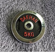 대한스포츠 3중 크롬도금 원판 1장씩 판매건, 5kg, 1개, 혼합색상