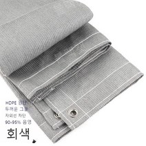 테라스가림막 두꺼운 패브릭 자외선 차단 그물 캐노피 정원 울타리 베란다 발코니 정보 보호, 0.8mx1m, 회색