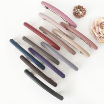 인조이박스 무광 일자 자동핀 긴머리핀 빼빼로핀 MUWU10RD