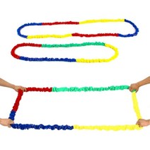 협동놀이 오래쓰는 탄력 코퍼밴드 유치원 내구성 신축성, 1개, FUN