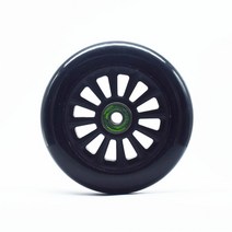 인라인바퀴 구루마마퀴 킥보드바퀴 [110mm] 인라인 스피드 스케이트 성인 블랙 85A 내구성 PU 휠 스쿠터 바, 01 black