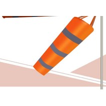 풍향계 바람개비80/100/150cm Windsock Weathervane Scratchproof Windproof 형광 반사 날씨 가방 바람 베, 01 orange_03 1m
