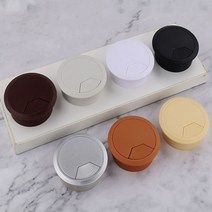 고급 전선 케이블 전기선 마감 마무리 홀 캡 오피스 컴퓨터 책상 씽크대 상판 구멍 홀쏘 마개 커버 덮개 막기 마감재 50mm 검정