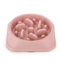팝펫 강아지 고양이 과식방지 급체방지식기 슬로우식기, 라이트 그린