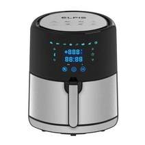 Elpis 5 리터 에어프라이어 기름없이 1400 와트 디지털 터치스크린 전기 스테인레스 스틸 오븐 스마트 주방 가전111477, 미국, 586ST-White