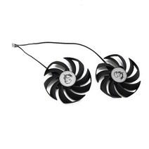 6800XT 그래픽 카드 팬 PLD09210S12HH DC12V 0.40A 4Pin MSI Radeon RX 6950XT 6800 6750 XT GAMING X TRI, 02 2 FAN