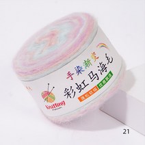 밍크털실 뜨개질 및 크로셰 스카프 스웨터 등용 레인보우 모헤어 원사 정전기 방지 필링 친환경 100 ± 3g (260 야드), [21] 21