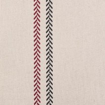 엔조이퀼트 대폭 린넨 프린트 원단 빈티지 내츄럴 플라워, 라틴스트라이프-와인