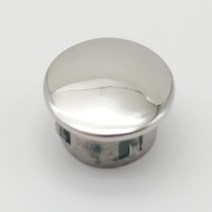 난간 엔드 캡 스테인레스 스틸 316 미러 광택 튜브 캡 노크인 계단 254 4 개, 01 25.4 mm