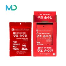 화재 대피용 구조 손수건 방연용 습식 숨수건 마스크 응급상황 대비 (4년형)