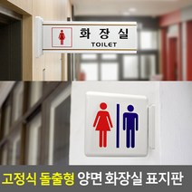 고정식 돌출형 양면 화장실 표지판 디자인 문패, 제품선택, 화장실 - 남자