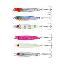 HD 라이트 메탈지그 3P세트 트레블훅 전갱이 고등어 삼치 바다 낚시, HD라이트메탈지그A21g