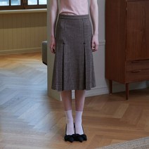 EYEYE 아이아이 아바 울 플리츠 스커트_브라운 (EEOR3SKR02W)