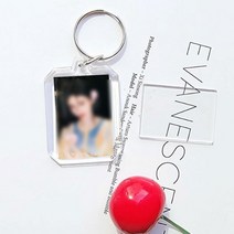 아크릴 키링 자동차 차 가방 양면 커플 포토 사진, 상품선택, 4아크릴홀더-하트