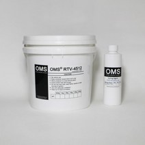 축합형 액상 실리콘 4kg+경화제 포함(몰드제작용), 청색, oms4512(경도12)