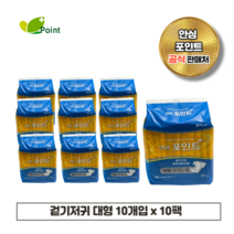 안심 포인트 겉기저귀 대형/특대형 (실버) 10매x10팩, 대형, 10개입, 10개