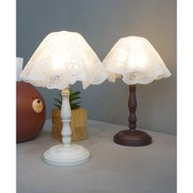 터치 LED 미니 스탠드 (2color) 수유등 공부방조명추천, 원형레이스