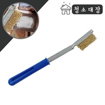월드크린 컬러 손잡이 철 브러쉬 소 욕실 화장실 틈새 녹제거 묵은때 청소 솔 브러시, 컬러손잡이철브러쉬소