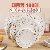 신난데이 기름흡수 대용량 레이스 기름종이 1팩 100매, 대형 200장, 1개