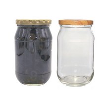 [유리병] 정직한480 1개 480ml, 우드무늬마개