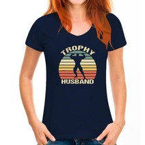 트로피 Trophy Husband Shirt Funny For Cool Father Dad Or Pa Man Top Men's 최신 가을 탑 셔츠 코튼, 09 WoMen blue_02 XS