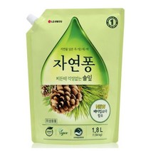 LG생활건강자연퐁솔잎주방세제리필1.8L, 0163