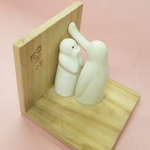 벽치기후추통 로맨틱한 도자기 후추통/양념통 소금통, 단품 2P(나무받침없음), 단품 2P(나무받침없음)