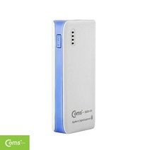Coms 보조 배터리 / 비상 충전기5600mAh삼성 SDI 배터리사용 Micro B/USB충전 Blue미니소형휴대용, 상세내용표시