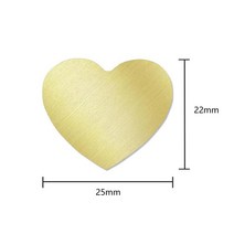 빈왁스 인감 화재 옻칠 구리 머리 라운드 심장 모양 씰링 우표 Scrapbooking 초대장 인사말 카드, 13 Heart 25x22