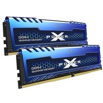 실리콘 Power DDR4 32GB (2x16GB) Turbine 3200MHz (PC4 25600) 288-pin CL16 1.35V UDIMM 데스크탑 메모리 Module RA, 16GBx2 (3200-Blue)_Blue