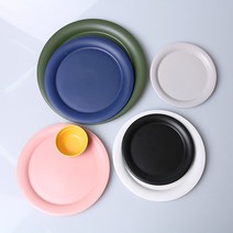 위즈라인 원형 무광 접시 1호 7색상, 선택/1호(6.5인치)핑크