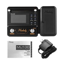 Muslady-MU100 기타 멀티 이펙트 프로세서 일렉트릭 페달 지원 180s 루프 녹음 튜너 탭 템포 리듬, 02 US