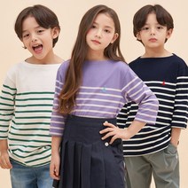 [빈폴키즈] 23SS 면 7부 스트라이프 티셔츠 (3종 택1)