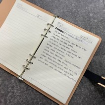데일리 6공 A5 만년 다이어리 노트 블랙, 단품