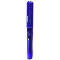 유럽 Pelikan - Pelikano Junior 왼손잡이용 만년필 P67 펜촉: A 배럴 색상: 핑크 대용량 잉크 카트리지 10개 GTP, 왼손잡이를 위한, 파란색