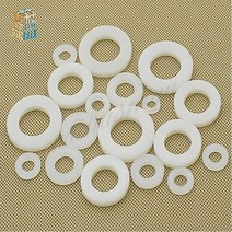 고무바킹 고무패킹 캡 실리콘패킹 DIN125 ISO7089 M2 M2.5 M3 M4 M5 M6 M8 흰색 플라스틱 와셔 10 개-100, 03 M3 (100Pcs)_01 White