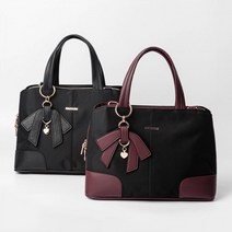 리본 장식 활용도 높은 지퍼형 토트백 선물 커리어우먼 편한 오피스룩가방 럭셔리가방 토드백 클래식토트백