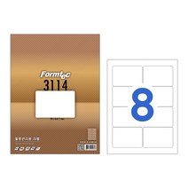 한국폼텍 물류관리용 라벨지 8칸 100매 LS-3114, 단품