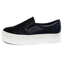 이피탑 4.5CM 통굽 밴딩 발편한 여성 슬립온 스니커즈