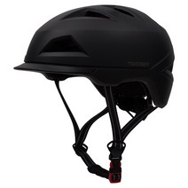 톰디어 후미등겸용 어반 전동킥보드헬멧 자전거헬멧, 매트블랙