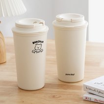 퓨어데일 이중 리유저블 텀블러 450ml, 봉쥬르바닐라