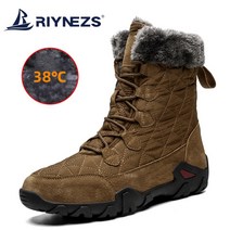RIYNZES 남성 겨울 스노우 부츠 보온화 겨울부츠 아웃도어 트레킹화