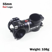 엠티비 로드 바이크 스템 호환 설치 가능 초경량 도로 산악 핸들 바 도, Red logo 55mm