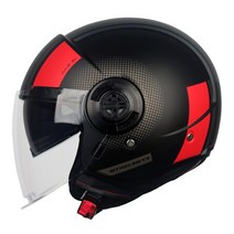 MT 오픈페이스 오토바이헬멧 바이크 스쿠터, 비알레, M, 팬텀 무광레드