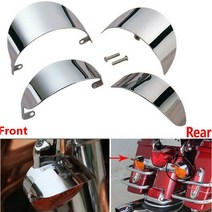 할리데이비슨 투어링 튜닝 파츠 깜빡이 방향지시등 턴시그널 커버 라이트 쉘 트림, 프론트세트