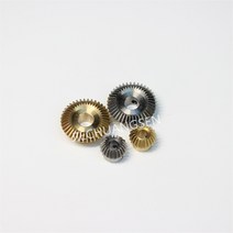 마이터기어 0.5M 1:2 감속기 베벨 기어 20 T 40 Teeth 구리 90도 각도 작은 3 MM/4 MM 대형 구멍, 01 Copper_02 4mm