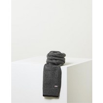 21FW 그레이 로고자수 울캐시미어혼방 머플러 JAMU1F251G2